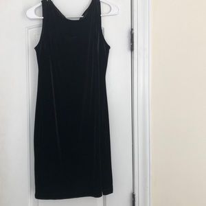Velvet black dress